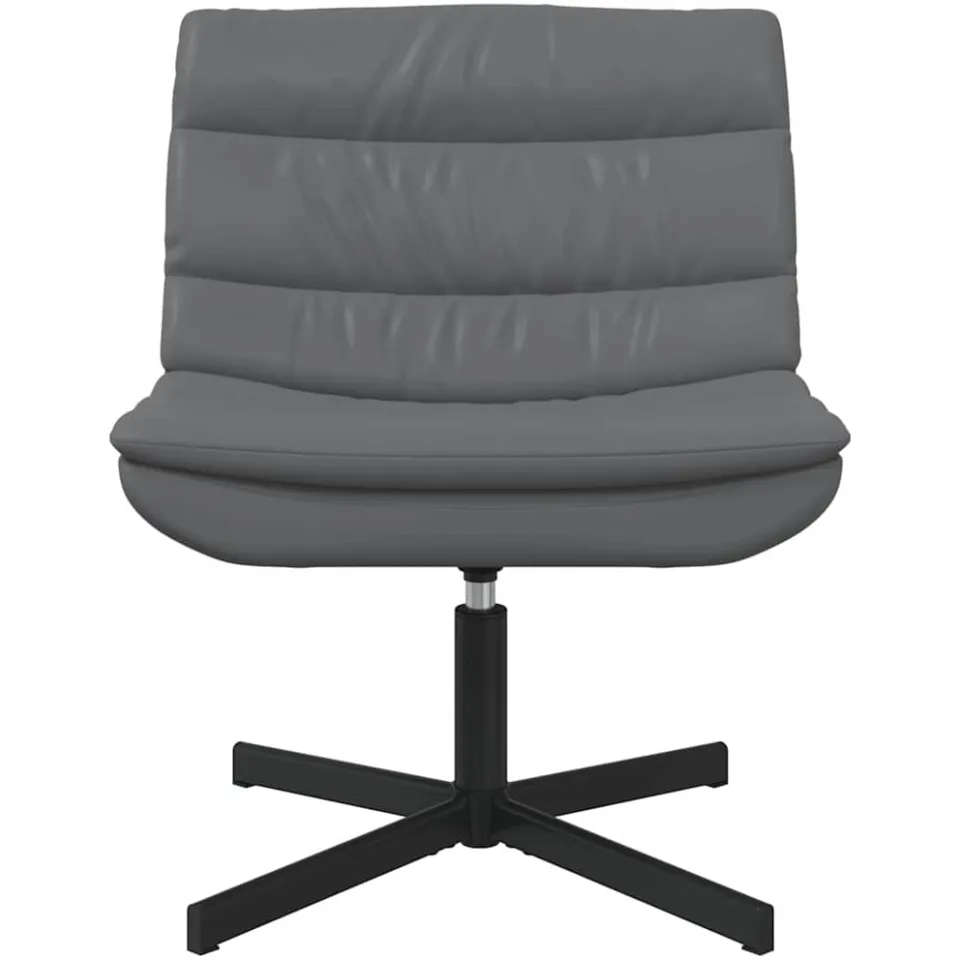 vidaXL Draaistoel Grijs 63 x 75 x 76 cm Kunstleer