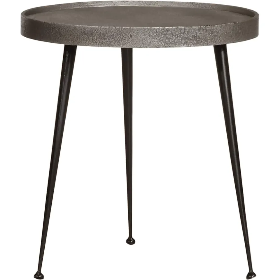 vidaXL Salontafel 3 stuks zilverkleurig bewerkt hout, foto 4