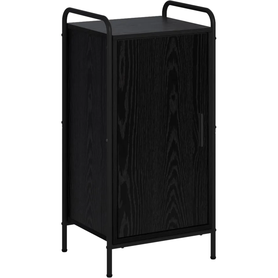 vidaXL Dressoir Zwart eiken 97 x 33 x 81 cm Bewerkt hout, foto 3
