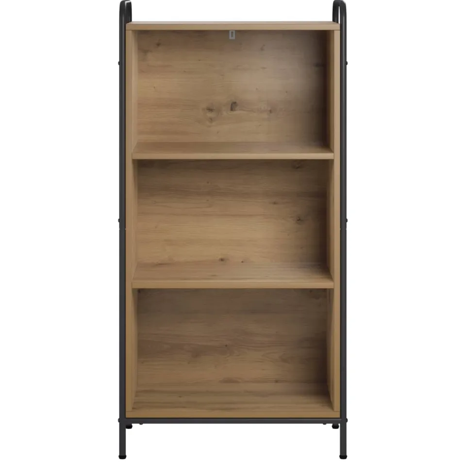 vidaXL Boekenkast 55,5 x 33 x 174 cm Bewerkt hout Artisanaal eiken Bruin