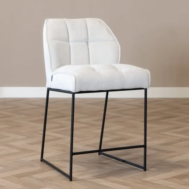 Bronx71 Scandinavische barkruk Jelle off white 70 cm - barstoel Wit