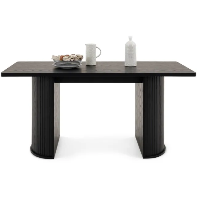 IDIMEX Eettafel GUARDA 180 x 90 cm – Zwart