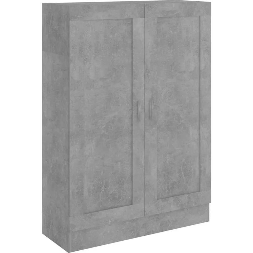 vidaXL Boekenkast 82,5x30,5x115 cm bewerlt hout betongrijs grijs, foto 3