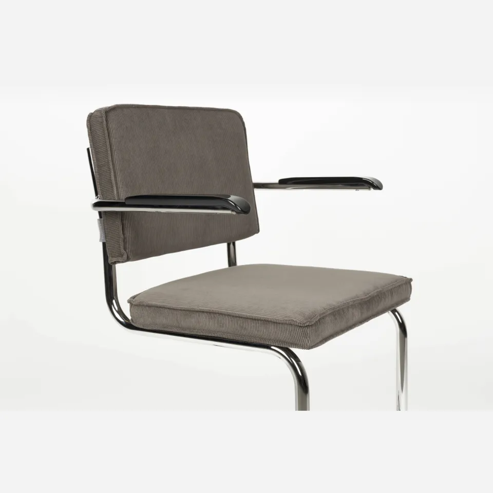 Zuiver eetkamerstoel Ridge Rib grijs, foto 4
