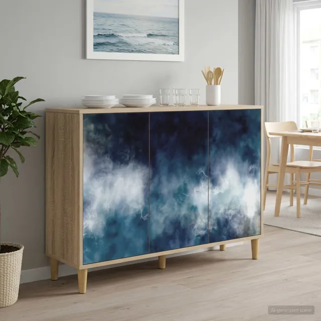 vidaXL Dressoir RAALTE Sonoma 102 x 33 x 75 cm Bewerkt hout Bruin