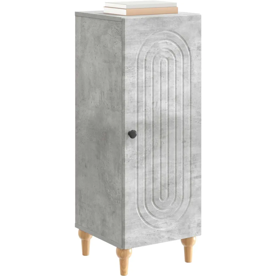 vidaXL Dressoir Betongrijs 33 x 34,5 x 90 cm Bewerkt hout grijs, foto 2
