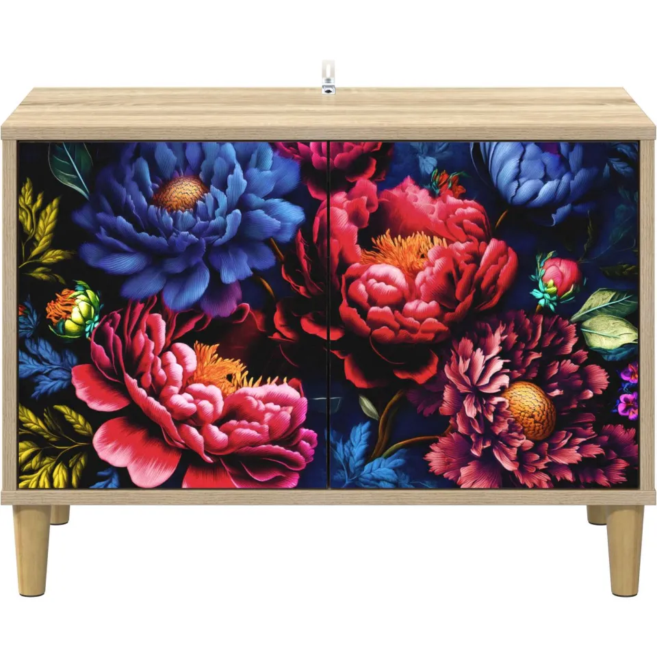 vidaXL Tv-meubel KIEL 69 x 33 x 50 cm Sonoma Bewerkt hout bruin, foto 4