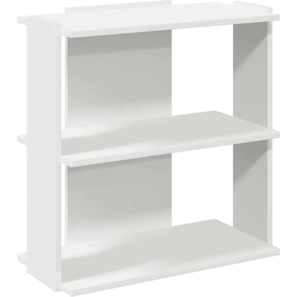 vidaXL Boekenkast 3-laags 60x30x60 cm bewerkt hout wit, foto 3