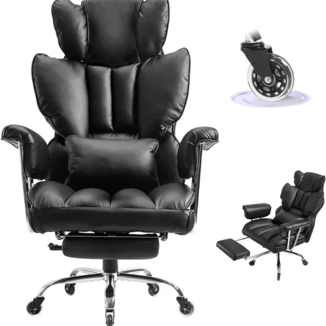 Thuys Bureaustoel – Comfortabele Office Chair – Max Belastbaar – 200kg – Zwart