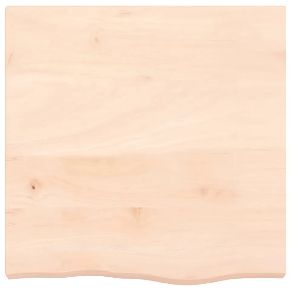 vidaXL Tafelblad 60x60x(2-6) cm onbehandeld massief eikenhout Bruin