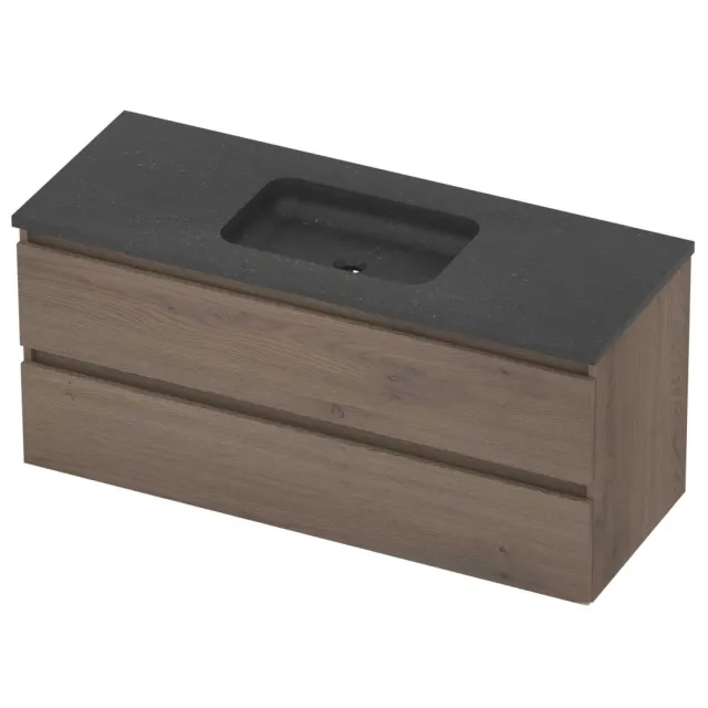 Basic-Line Rocky 46 Badmeubelset Hardsteen 120x46x54 cm R46BSEDO1200 Dusk Oak Blue Stone Grijs