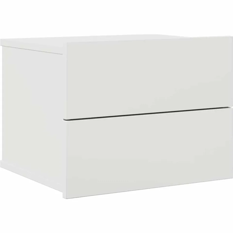 vidaXL Nachtkastje 40x30x30 cm bewerkt hout wit