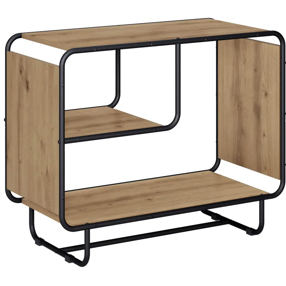 vidaXL Dressoir Artisanaal eiken 80 x 37.5 x 64.5 cm Bewerkt hout, foto 3