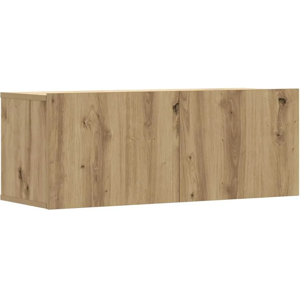 vidaXL 6-delig Tv-meubelset wandmontage bewerkt hout artisanaal eiken, foto 3
