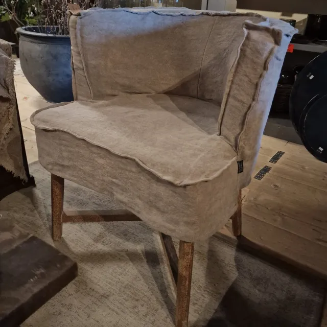 AURA PEEPERKORN DIRKJE eetkamerstoel |Dirkje |kleur taupe NR. 7