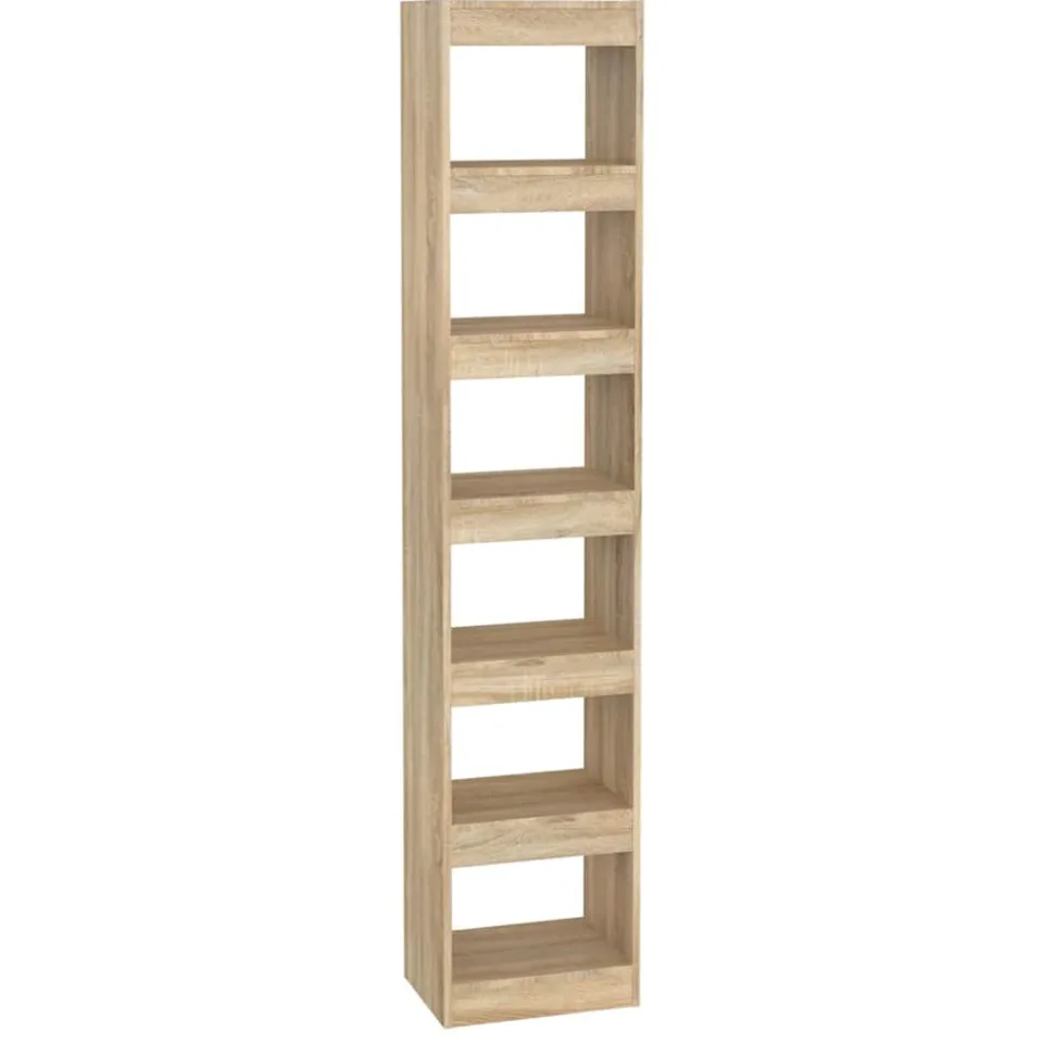 vidaXL Boekenkast/kamerscherm 40x30x198 cm sonoma eikenkleurig Beige