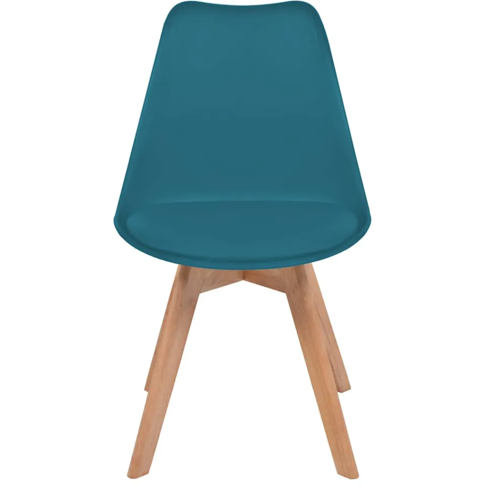 vidaXL Eetkamerstoelen 2 st kunststof turquoise, foto 3