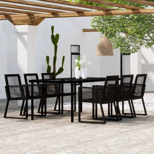 vidaXL 7-delige Tuinset zwart, foto 2