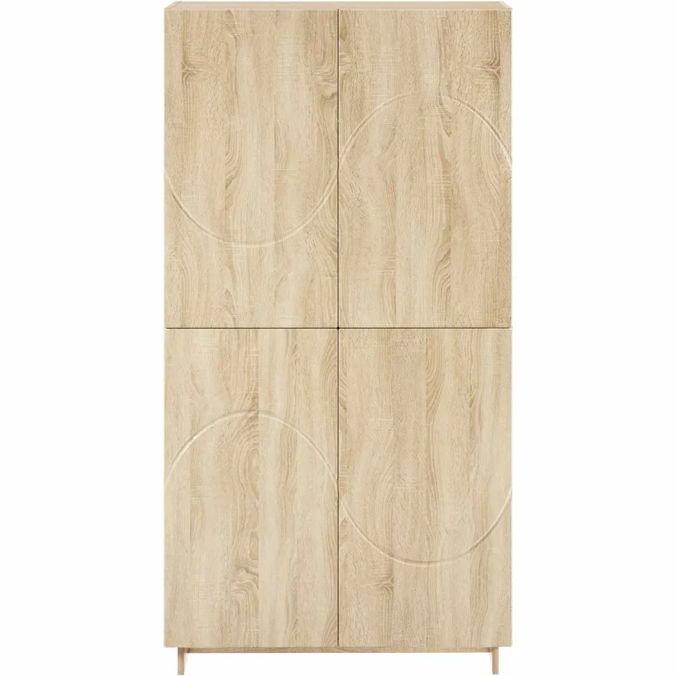vidaXL Hoge kast Sonoma Eiken 79x41x151 cm Bewerkt hout, foto 4