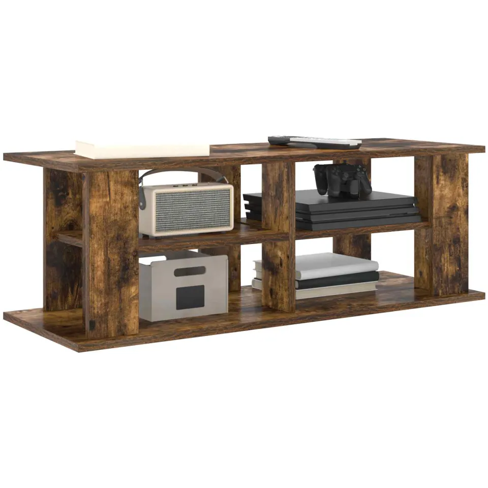 vidaXL TV-standaard 96 x 35 x 33,5 cm Gerookt eiken Bruin