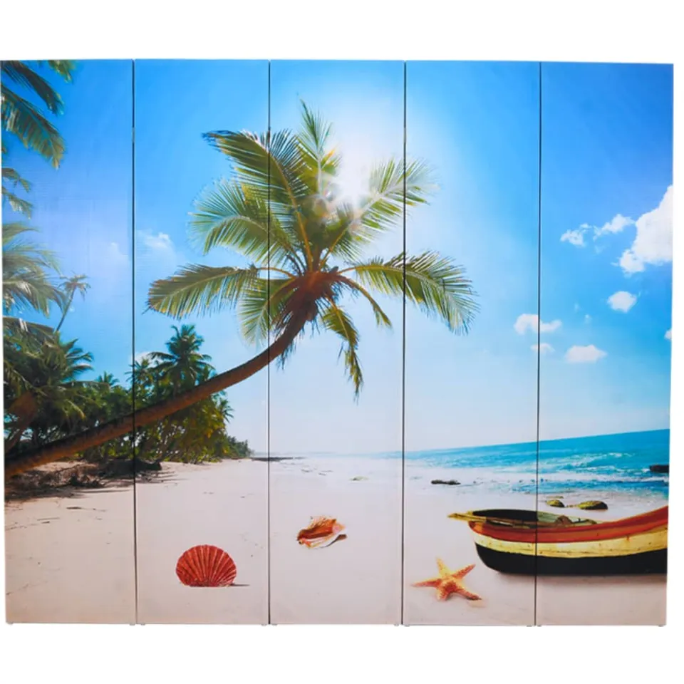 vidaXL Kamerscherm inklapbaar strand 200x170 cm meerkleurig, foto 2