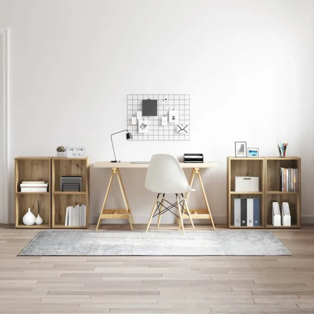 vidaXL Tv-meubelset 4 st 37 x 37 x 72 cm Artisan Eiken, foto 2