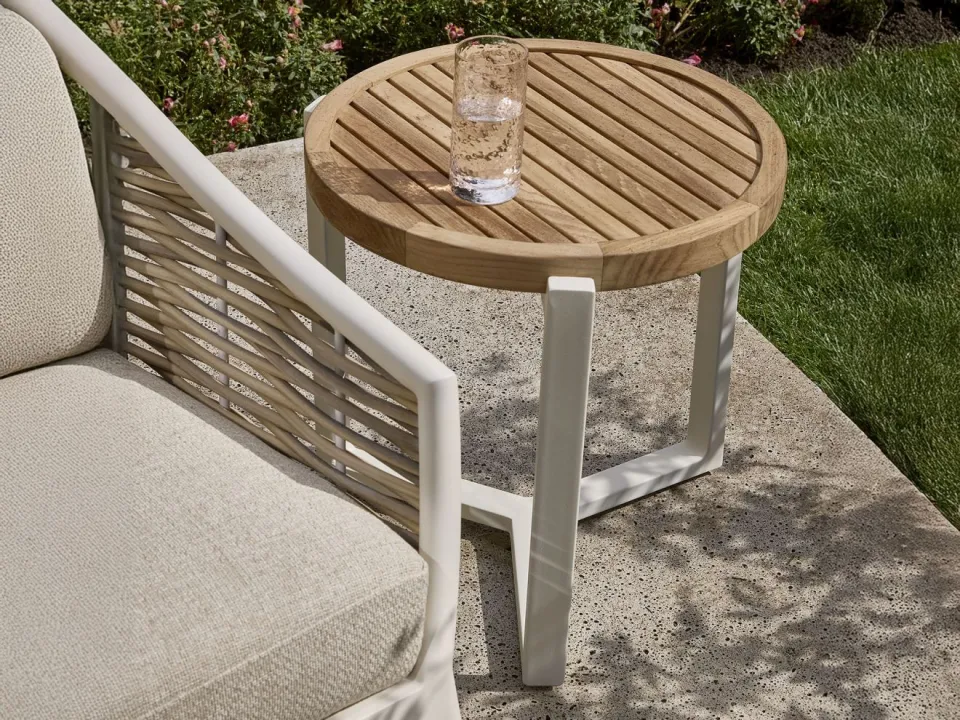 Apple Bee Monaco lounge tuintafel ø 45cm (h: 48) bruin, foto 3