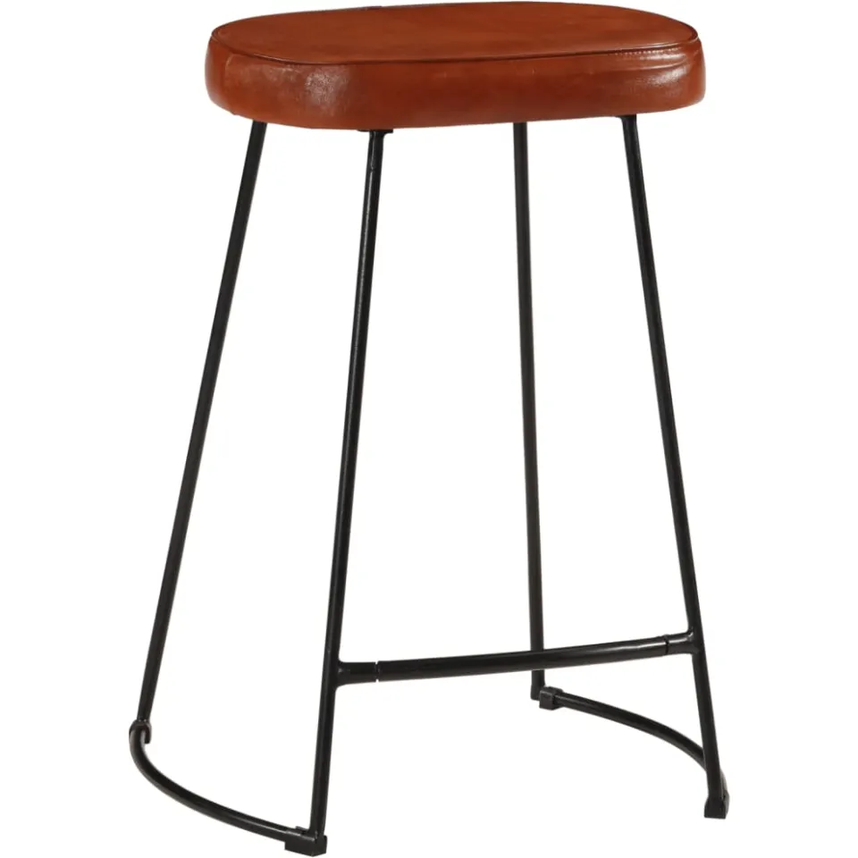 vidaXL Barkrukken 2 st 41x29x62 cm donkerbruin bruin, foto 2