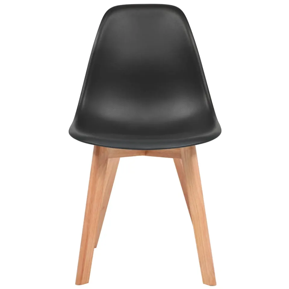 vidaXL Eetkamerstoelen 2 st kunststof zwart, foto 2