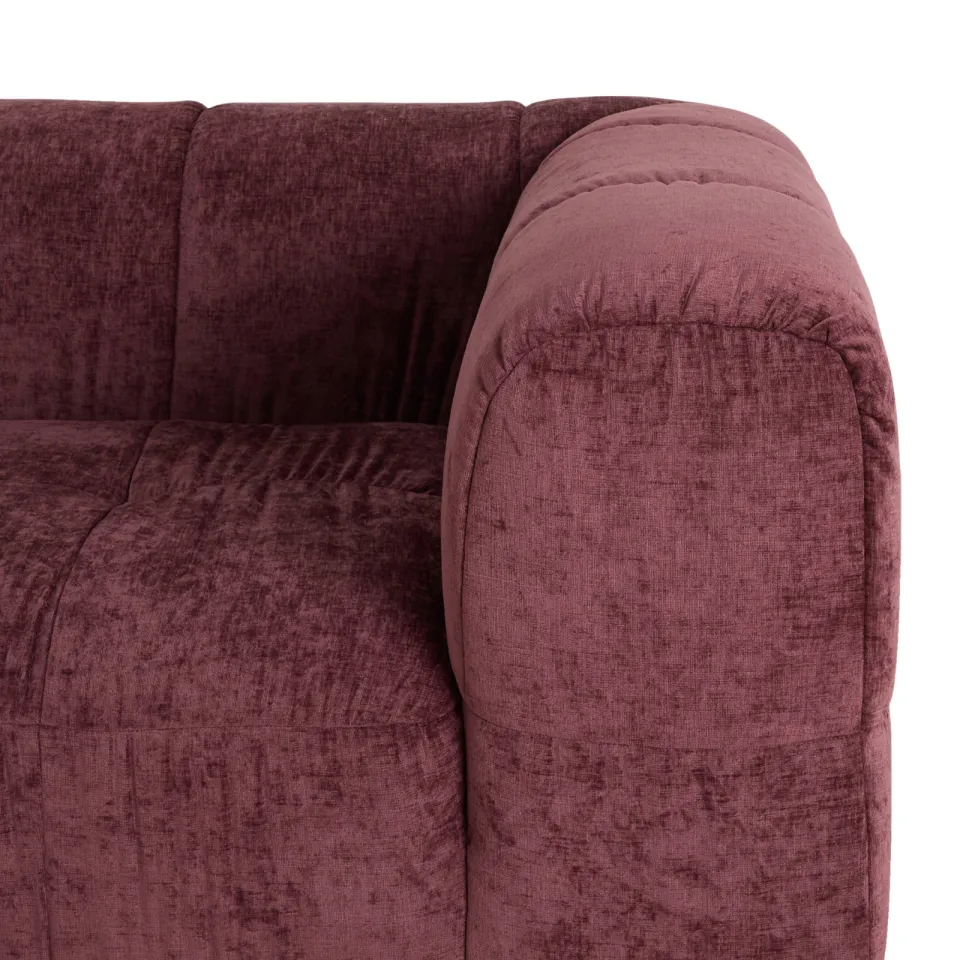NOUS Living Kobe 3-zitsbank burgundy, foto 6