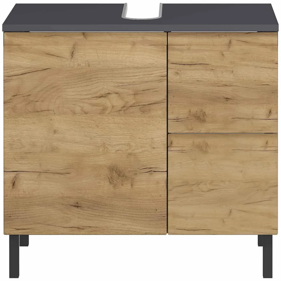Wastafelkast Abrantes Eiken 60 cm, foto 3