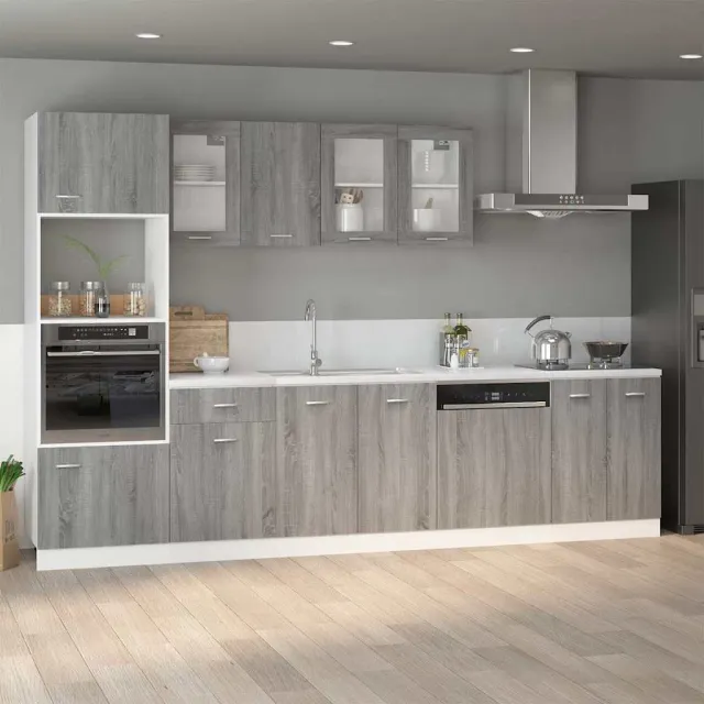 vidaXL Onderkast Lyon 60x46x81,5 cm grijs sonoma eikenkleurig