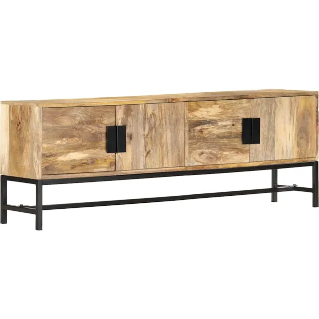 vidaXL Tv-meubel 140x30x50 cm massief mangohout Bruin