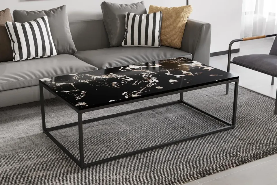 salontafel Sinem zwart marmerlook, foto 4