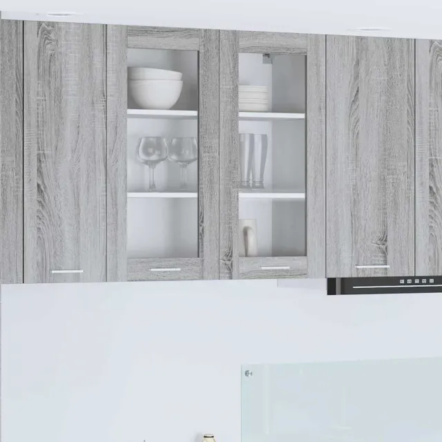 vidaXL Hangkast Grijs Sonoma 80 x 31 x 80 cm Bewerkt hout