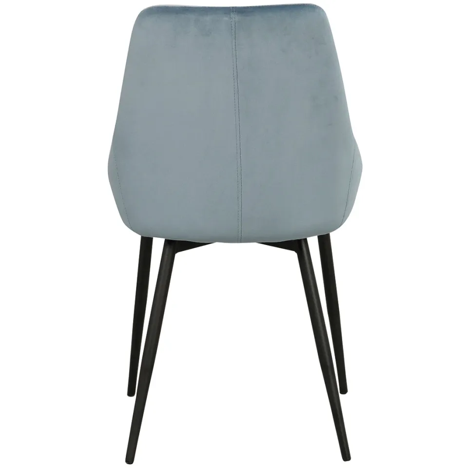 Rowico Home Sierra velvet eetkamerstoel blauw, foto 4