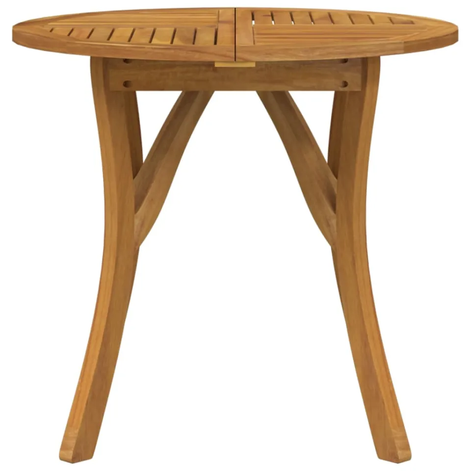vidaXL Tuintafel Ø 85 cm massief acaciahout Bruin