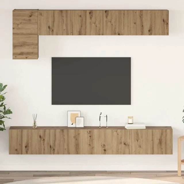 vidaXL Tv-meubelset 5 st 100 x 30 x 30 cm Artisan Eiken, foto 2