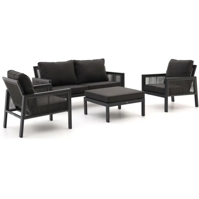 Manifesto Furniture Manifesto Alzano stoel-bank loungeset 4-delig Grijs