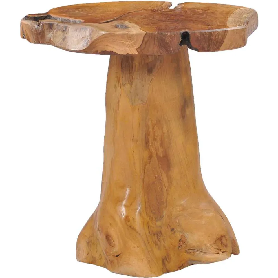 vidaXL Salontafel 40x40 cm massief teakhout bruin, foto 2
