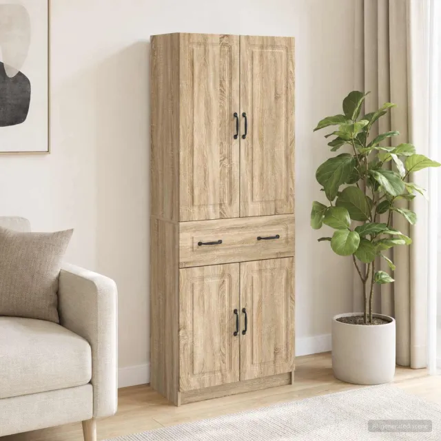 vidaXL Kastenset 2 st Sonoma Eiken Bewerkt hout Bruin