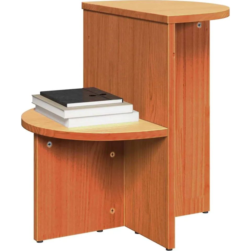 vidaXL Salontafel Wasbruin 50 x 40 x 50 cm Massief grenenhout