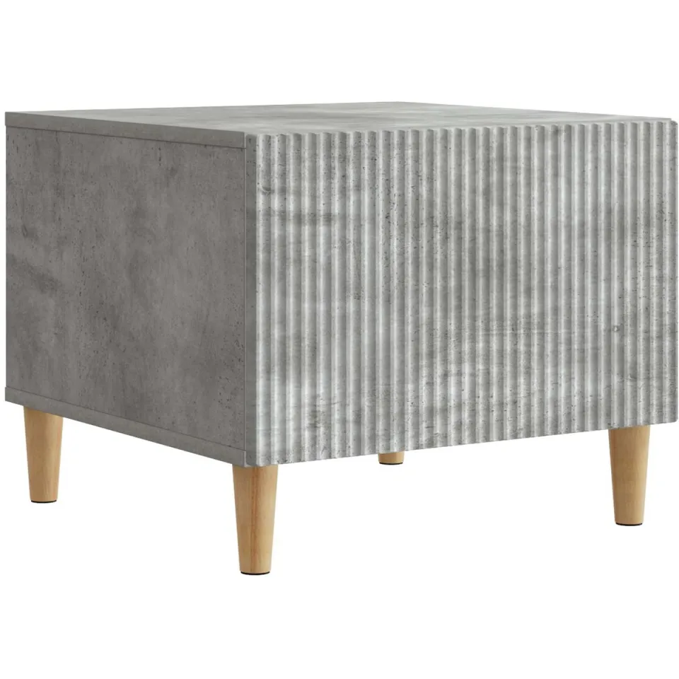 vidaXL Salontafel met lade Betongrijs 49 x 50 x 40 cm Bewerkt hout grijs, foto 3