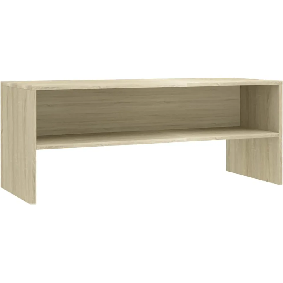 vidaXL Tv-meubel 100x40x40 cm bewerkt hout sonoma eikenkleurig Bruin