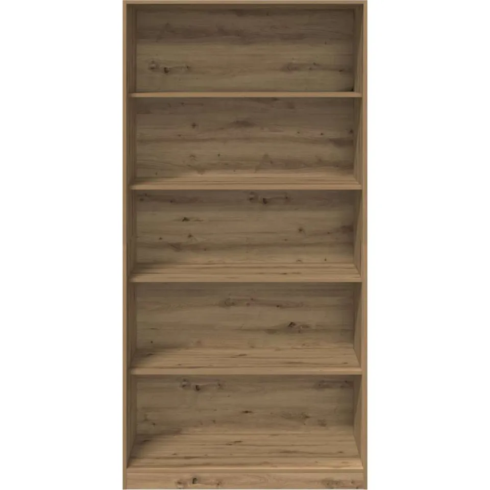 vidaXL Kledingkast 100x50x200 cm bewerkt hout artisanaal eikenkleurig