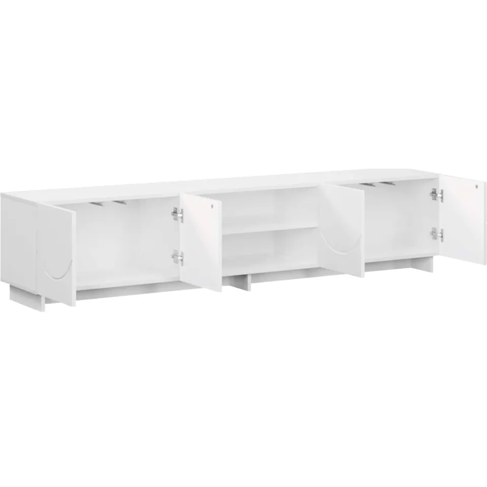 vidaXL TV-standaard 180 x 34,5 x 40 cm Wit Bewerkt hout