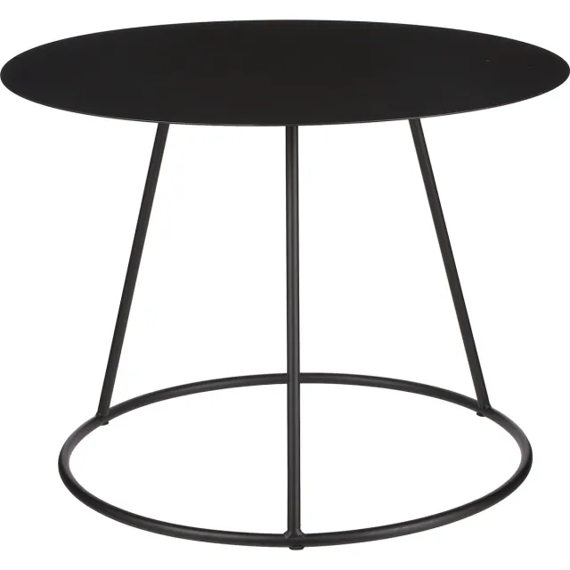 Mica Decorations Mita Salontafel - H44,5 x Ø60 cm - Metaal - Zwart