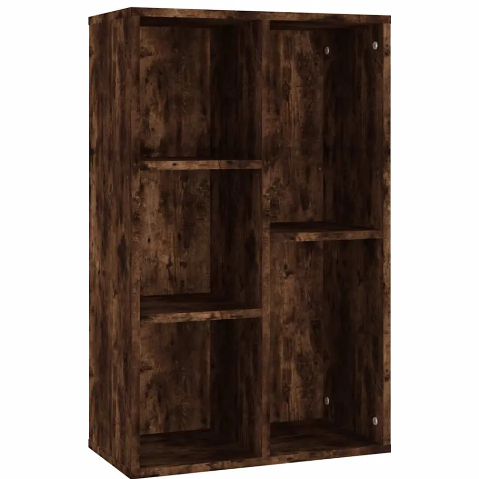 vidaXL Boekenkast/dressoir 50x25x80 cm bewerkt hout gerookt eikenkleur Bruin