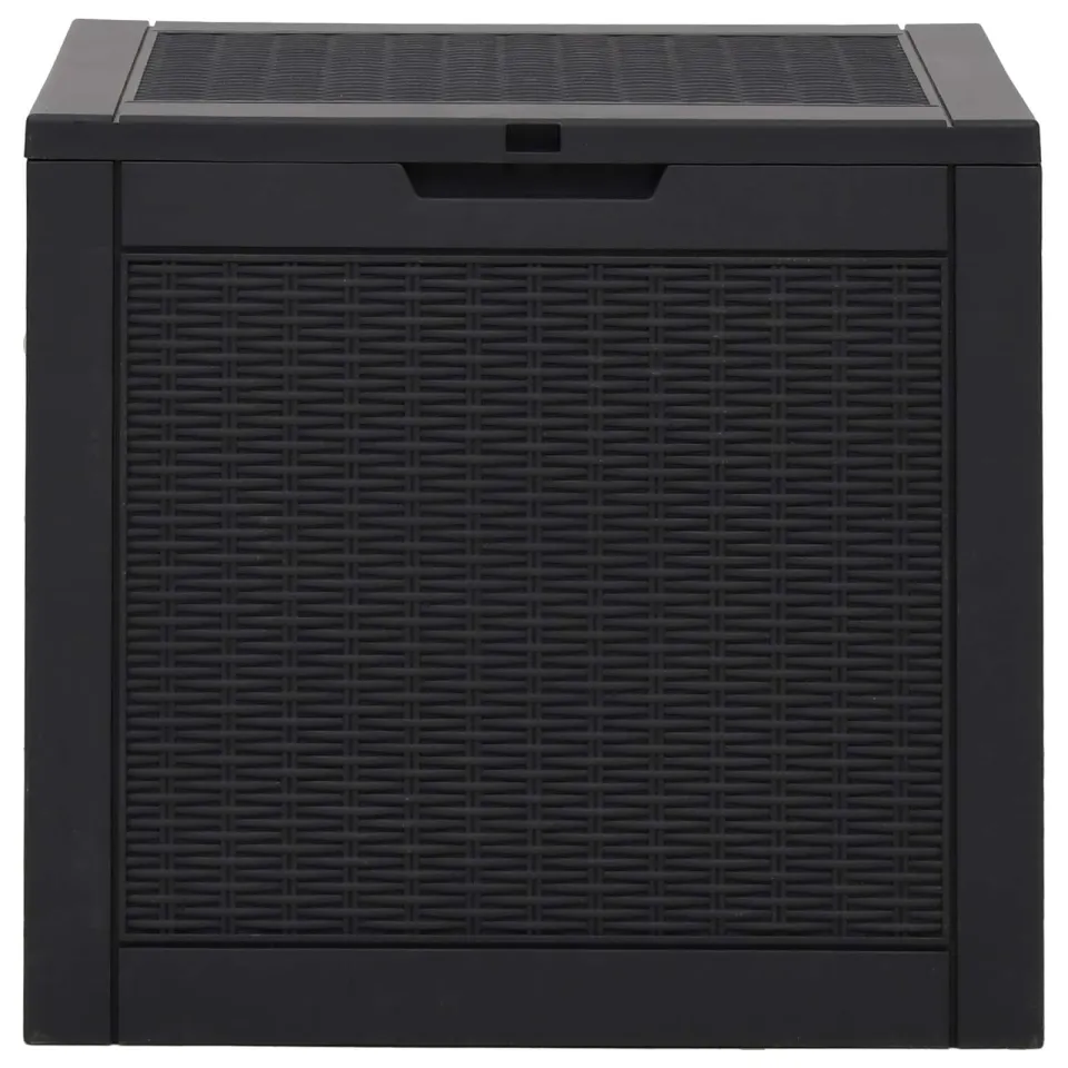 vidaXL Tuinbox 55,5x43x53 cm polypropeen zwart, foto 4