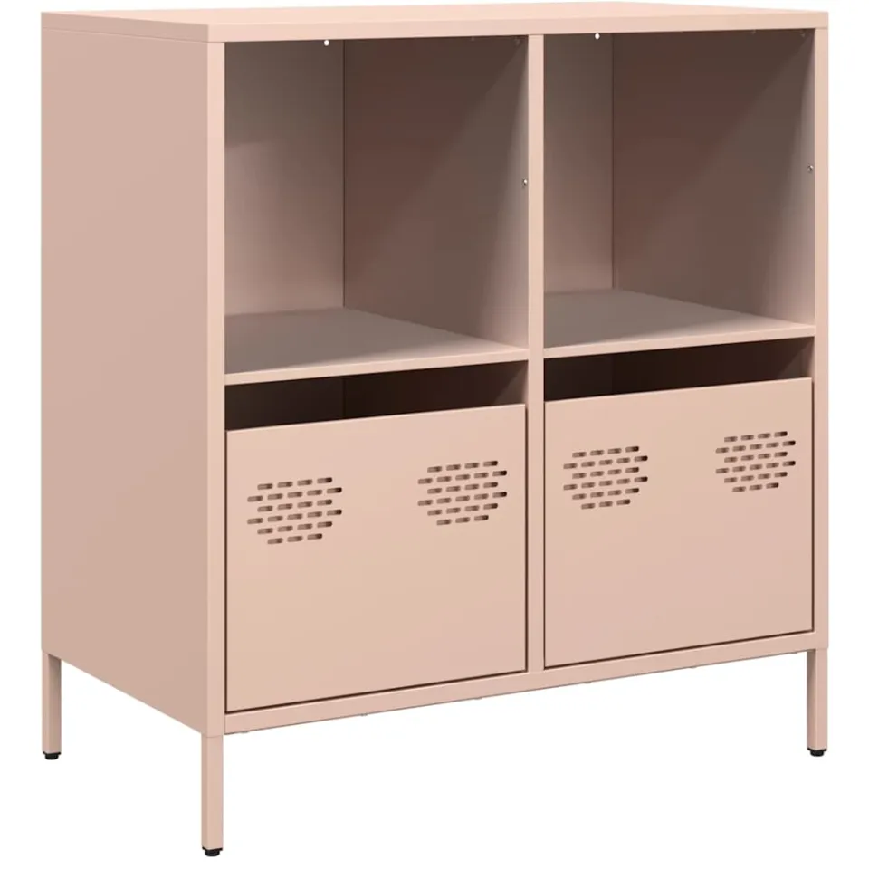 vidaXL Dressoir 68x39x73,5 cm koudgewalst staal roze, foto 3